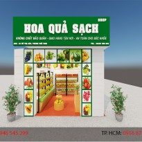 Thiết Kế Shop Hoa Quả Sạch - Chị Thảo - Thành Phố Vinh